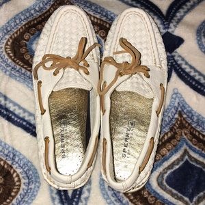 Authentic White Sperry Top-Sider